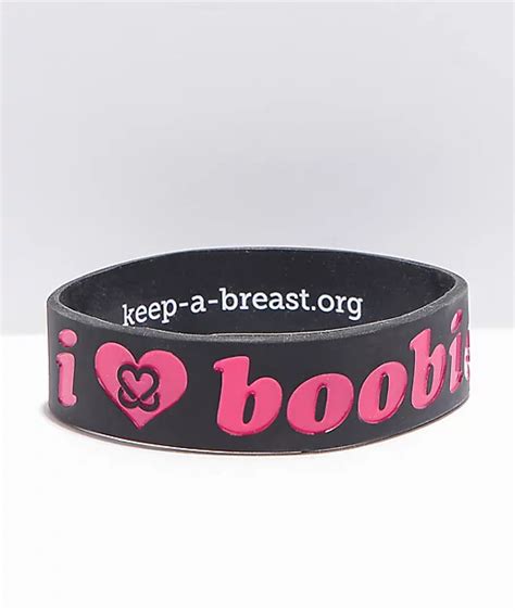 i love boobs bracelet|Keep A Breast